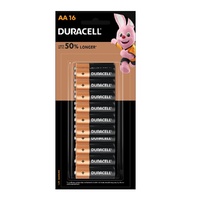 Duracell AA Alkaline Batteries PK16