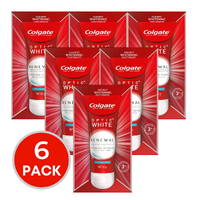 6 x Colgate Optic White Renewal Teeth Whitening Toothpaste Lasting Fresh with Hydrogen Peroxide 85g