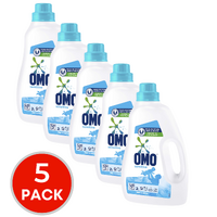 5 x OMO Laundry Liquid Front & Top Loader Sensitive 2L