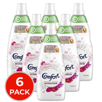 6 x Comfort Fragrance Collection Fabric Conditioner Floral Blush 750mL