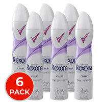 6 x Rexona Women Classic Long Lasting Protection 48H 250mL