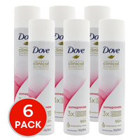 6 x Dove Women Clinical Protection Spray Pomegranate 180 ml
