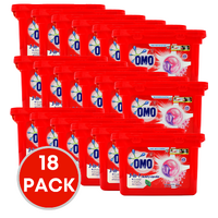18 x OMO 3-in-1 Laundry Capsules Sakura Blossom Front & Top Loader Pk15 (270 Capsules)