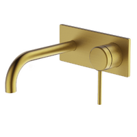 Poco Wall Basin/Bath Set 165mm Brushed Brass