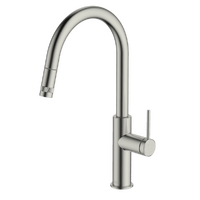 Abey Poco Pull Out Kitchen Mixer Brushed Nickel