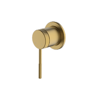 Poco Knurled Shower Mixer Brushed Brass