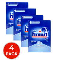 4 x Finish Dishwashing Tablets Classic Everyday Clean Pk110 (440 Tablets)