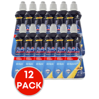 12 x Finish Rinse And Shine Aid Lemon 400mL