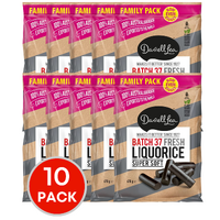 10 x Darrell Lea Batch 37 Fresh Liquorice Value Pack 470g