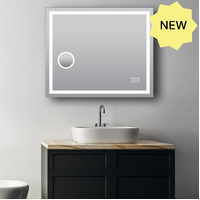ART- Bluetooth LED Mirror with Magnifier 900x750mm