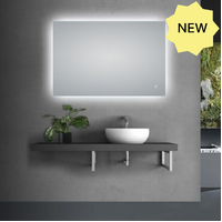 Rectangle 3 Color Lighting LED Mirror 1200x800mm