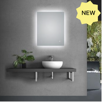 Rectangle 3 Color Lighting LED Mirror 600x750mm