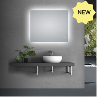 Rectangle 3 Color Lighting LED Mirror 800x750mm