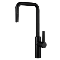 Abey Luz Kitchen Mixer With Pull-Out Black