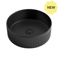 Otti Oxford Round Basin Matte Black 395x395x125mm