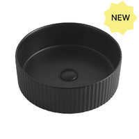 Otti Marlo Round Basin Matte Black 400x400x130mm