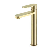 Inspire Vetto Tall Basin Mixer Brushed Gold