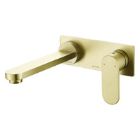 Inspire Vetto Wall Basin Mixer Brushed Gold