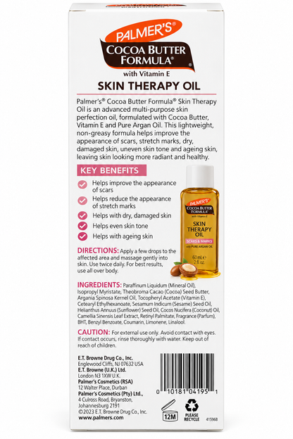 Palmers Cocoa Butter Skin Therapy Oil 60mL x 3