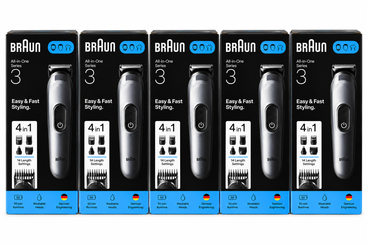 Braun All In One Series 3 4 in 1 Trimmer 14 Length Settings x 5