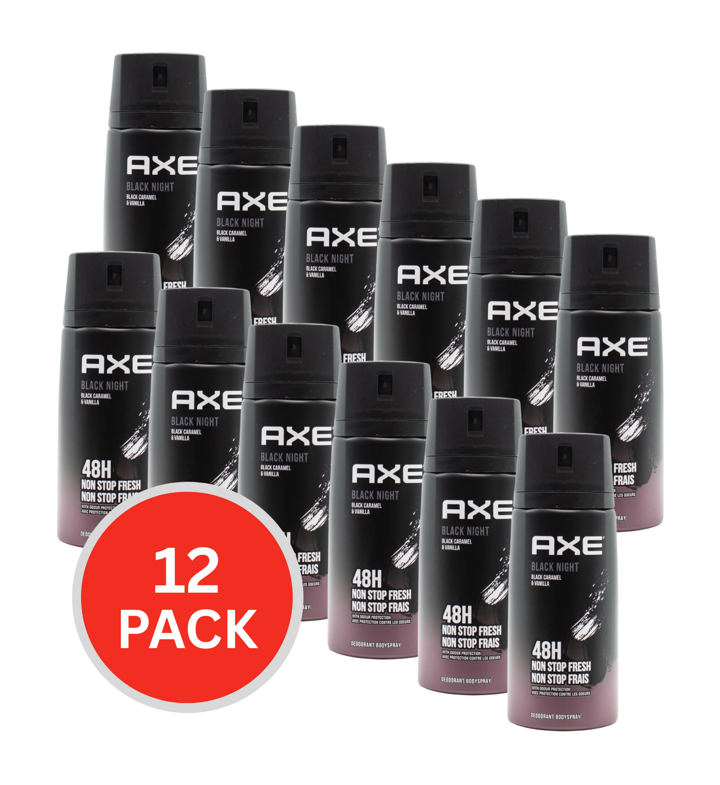 Axe Deodorant Bodyspray Black Night 150ml (12 Pack)