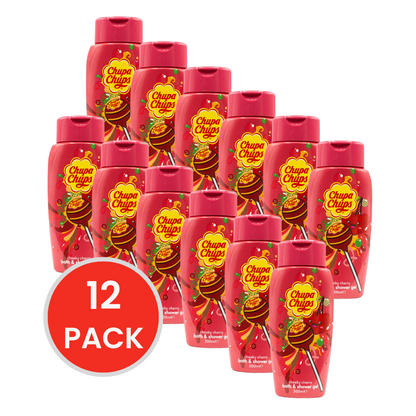 Chupa Chups 300ml Bath And Shower Gel Cheeky Cherry (12x Pack)