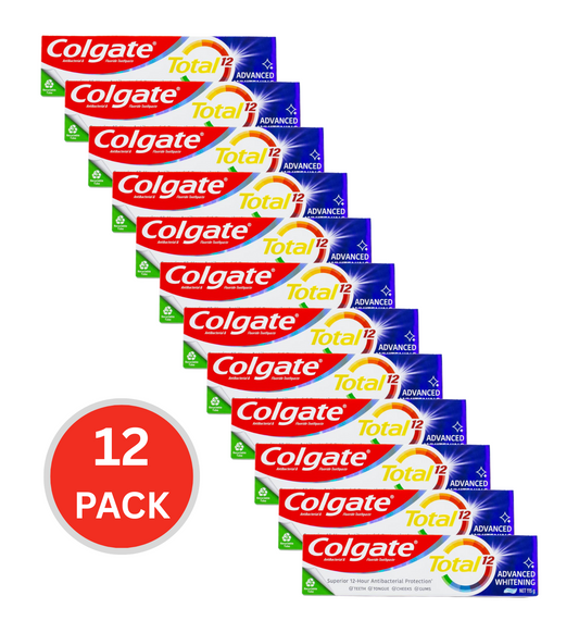 Colgate 115g Toothpaste Total 12 Advanced Whitening Gel (12x Pack)