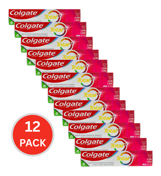 Colgate 115g Toothpaste Total 12 Gum Care (12x Pack)