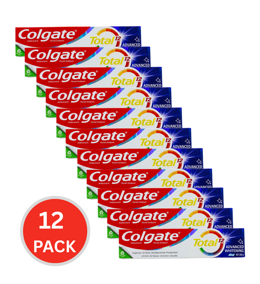 Colgate 200g Toothpaste Total 12 Advanced Whitening Gel (12x Pack)