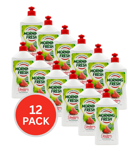 Morning Fresh Dishwashing Liquid Ultra Concentrate Strawberry And Guava 400ml (12 Pack)