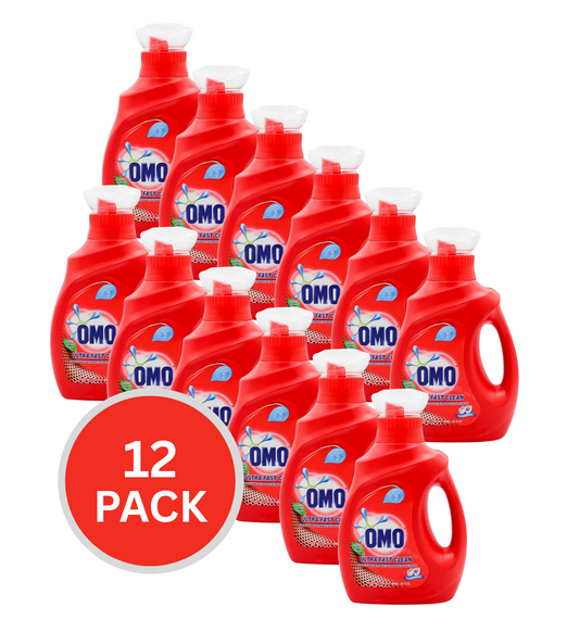 Omo Laundry Liquid Detergent Ultra Fast Clean 968ml (12 Pack)