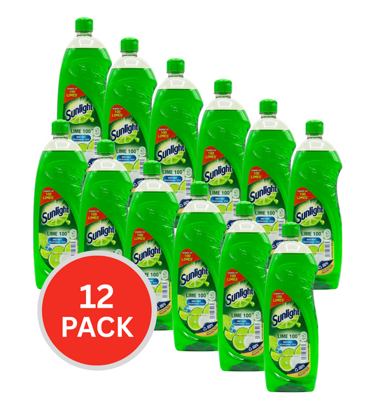 Sunlight Dishwashing Liquid Lime 100 800ml (12 Pack)