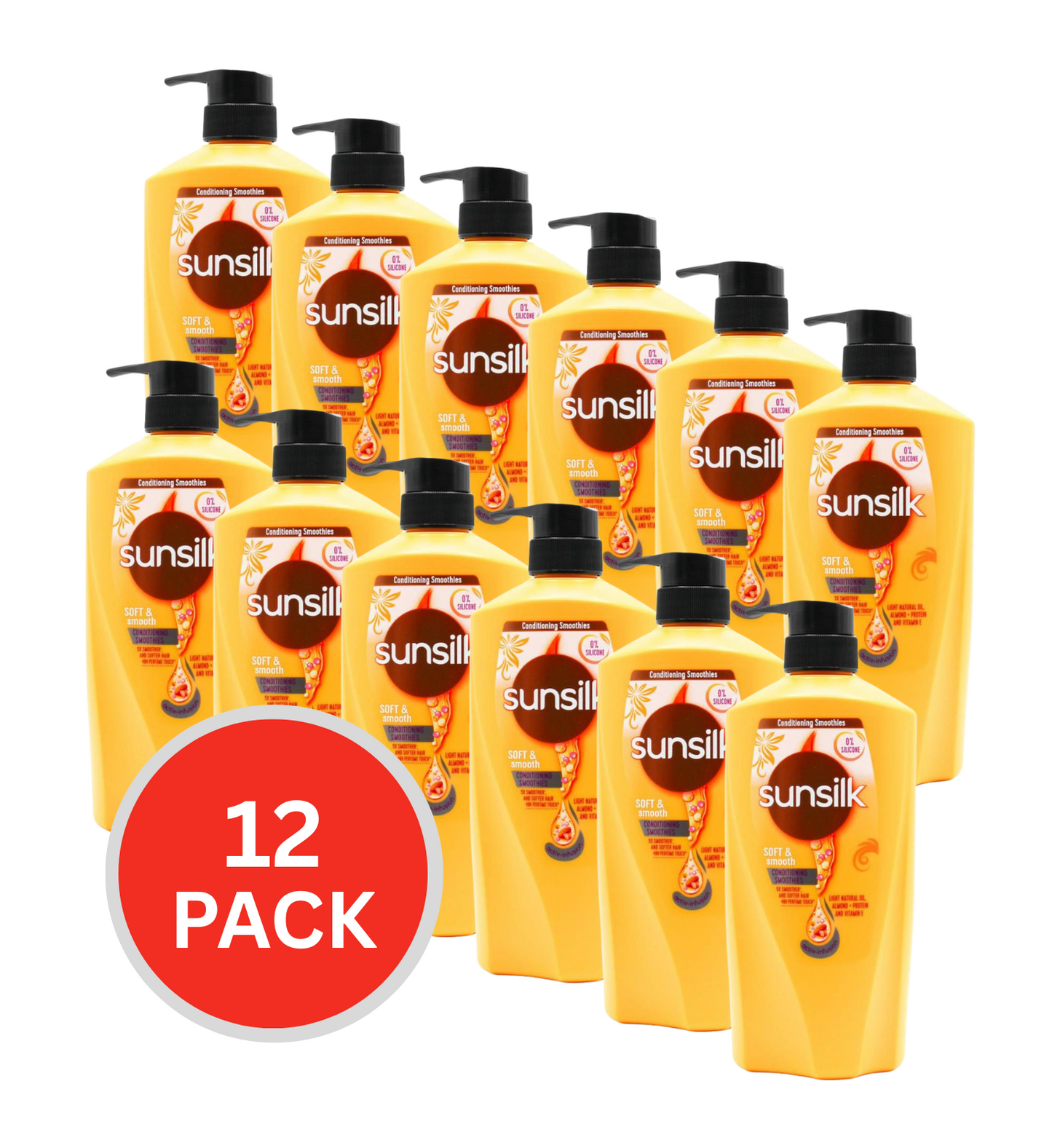 Sunsilk Conditioner Soft & Smooth 625ml (12 Pack)