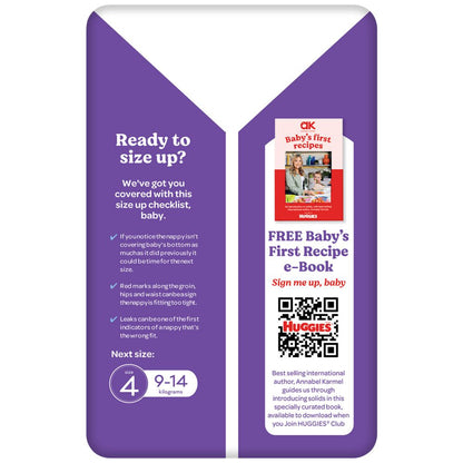 Huggies Nappy Pants Crawler Boys Size 3 36 Pack (4 Pack, 144 Pieces)