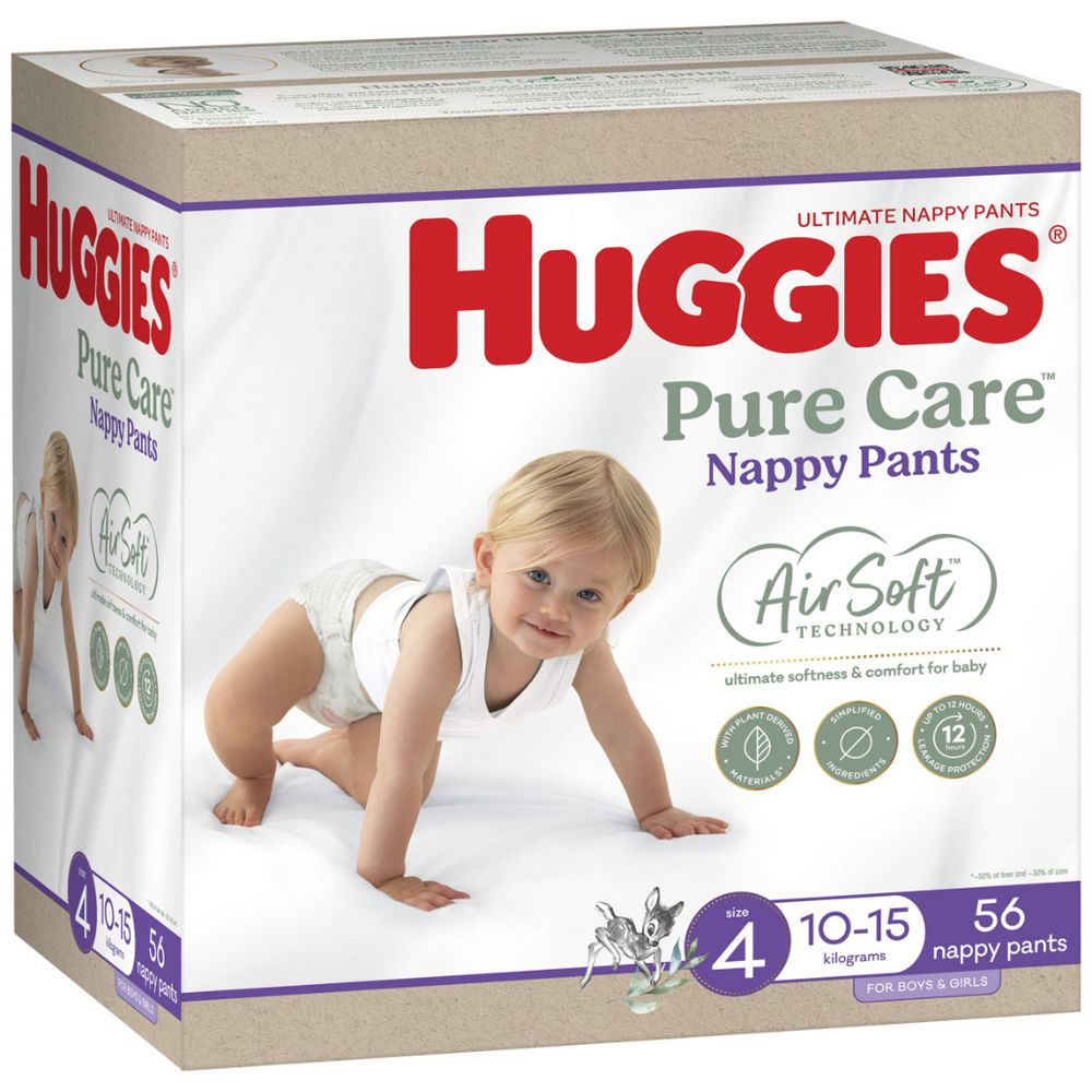 Huggies Ultimate Nappy Pants Size 4 56 Pack (1 Pack)