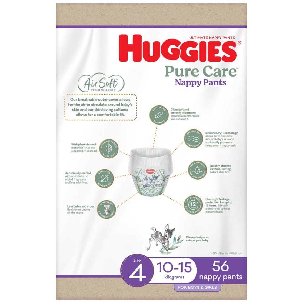Huggies Ultimate Nappy Pants Size 4 56 Pack (1 Pack)