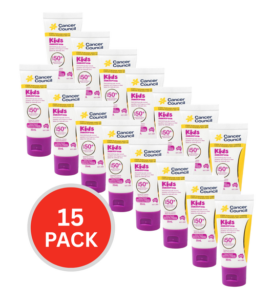 Cancer Council Kids Sunscreen 50+spf 35ml (15 Pack)
