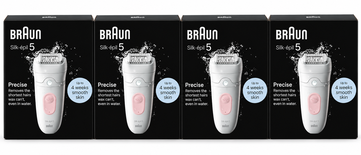 Braun Silk Epil 5 Precise Wet Dry Epilator Hair Removal x 4