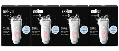 Braun Silk Epil 5 Precise Wet Dry Epilator Hair Removal x 4