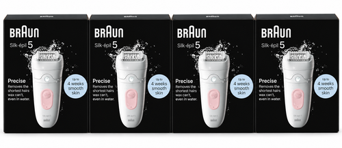 Braun Silk Epil 5 Precise Wet Dry Epilator Hair Removal x 4