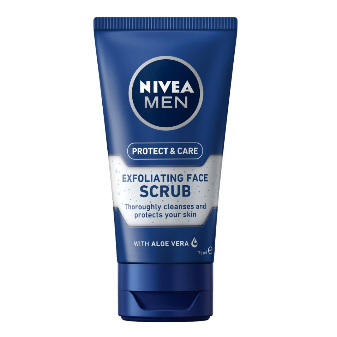 Nivea Men Face Scrub Protect & Care Aloe Vera 75mL (6 Pack)