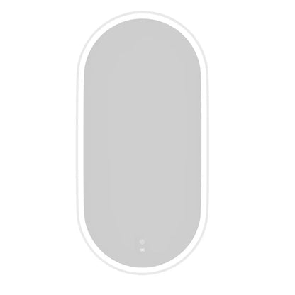 LED Noosa 900(H)x450(W) White Metal Frame Mirror
