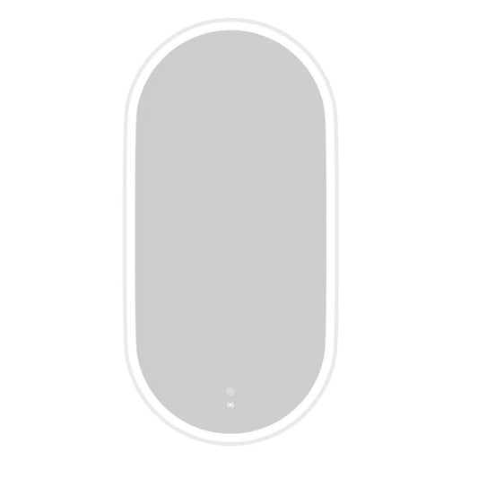 LED Noosa 900(H)x450(W) White Metal Frame Mirror