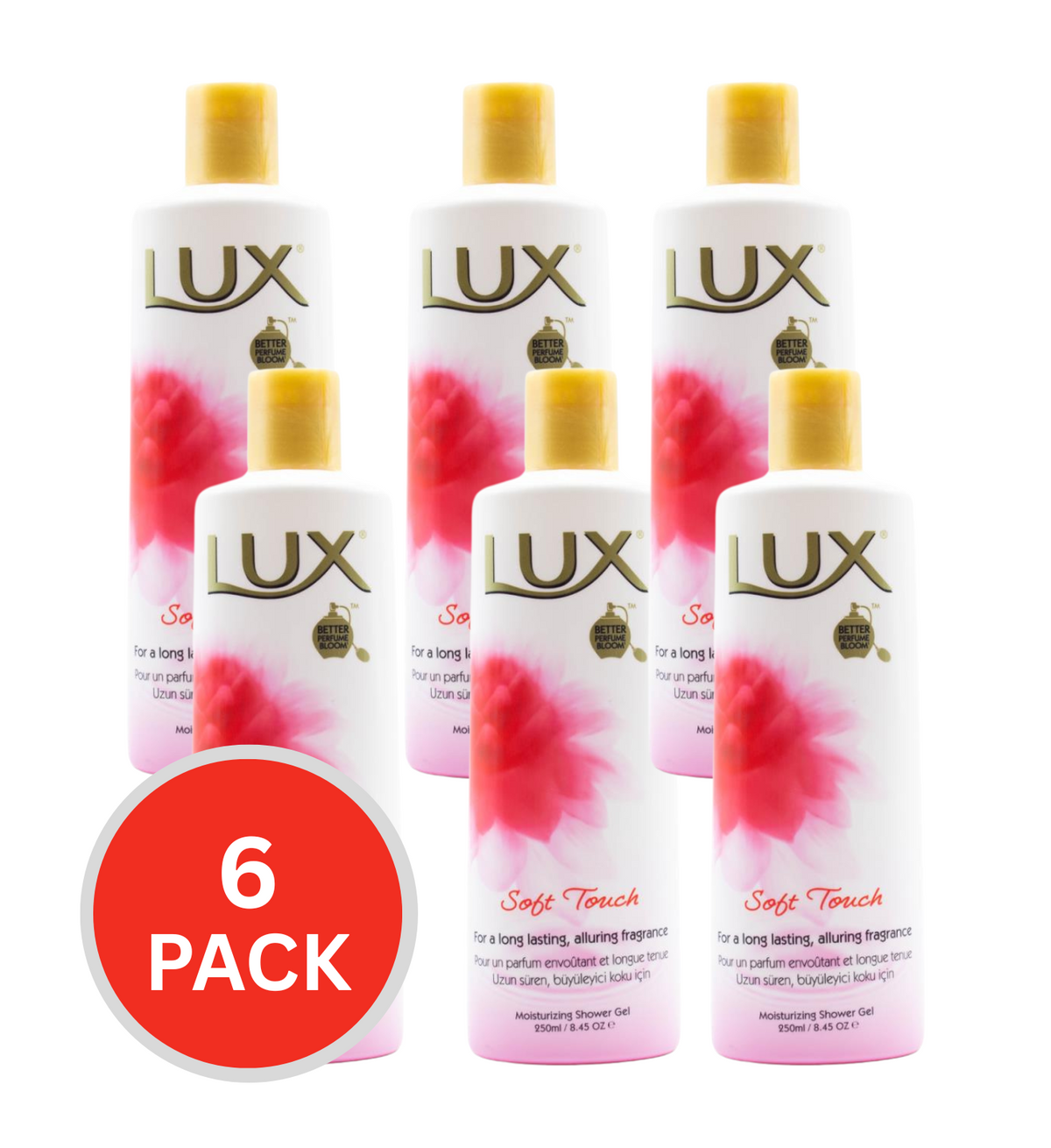 Lux Body Wash Anti-stress With Ylang Ylang & Iris 500ml (6 Pack)