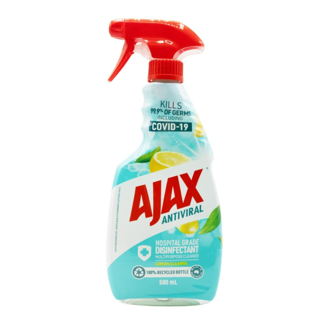 Ajax Multipurpose Cleaner Antiviral Lemon Cleanse 500mL (8 Pack)
