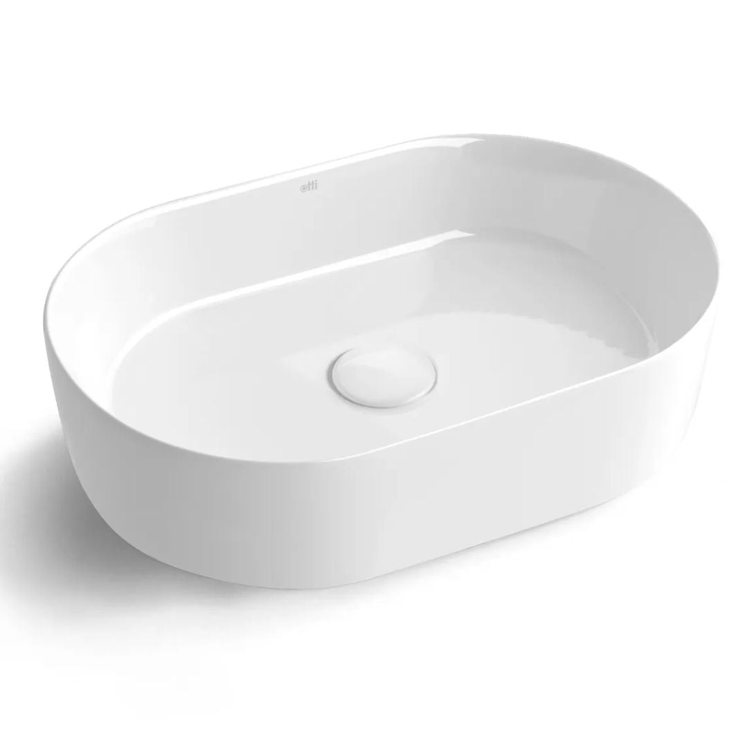 Quay Oval 500x330x120 Gloss White Basin