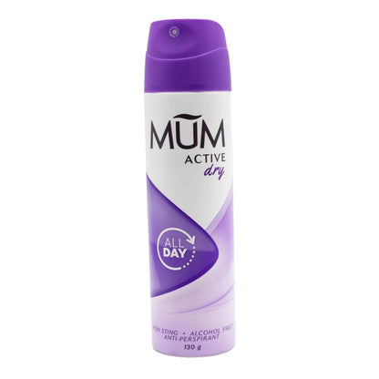 Mum Antiperspirant All Day Active Dry 130g (6 Pack)