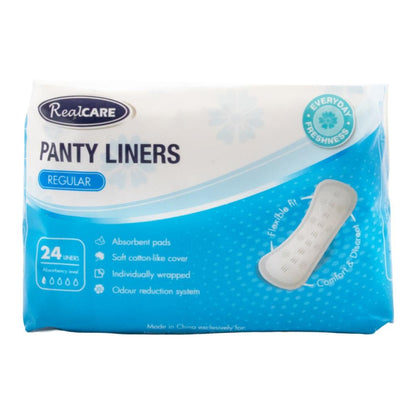 Real Care Panty Liners Regular Absorbency Level 1 PK24 (24 Pack)