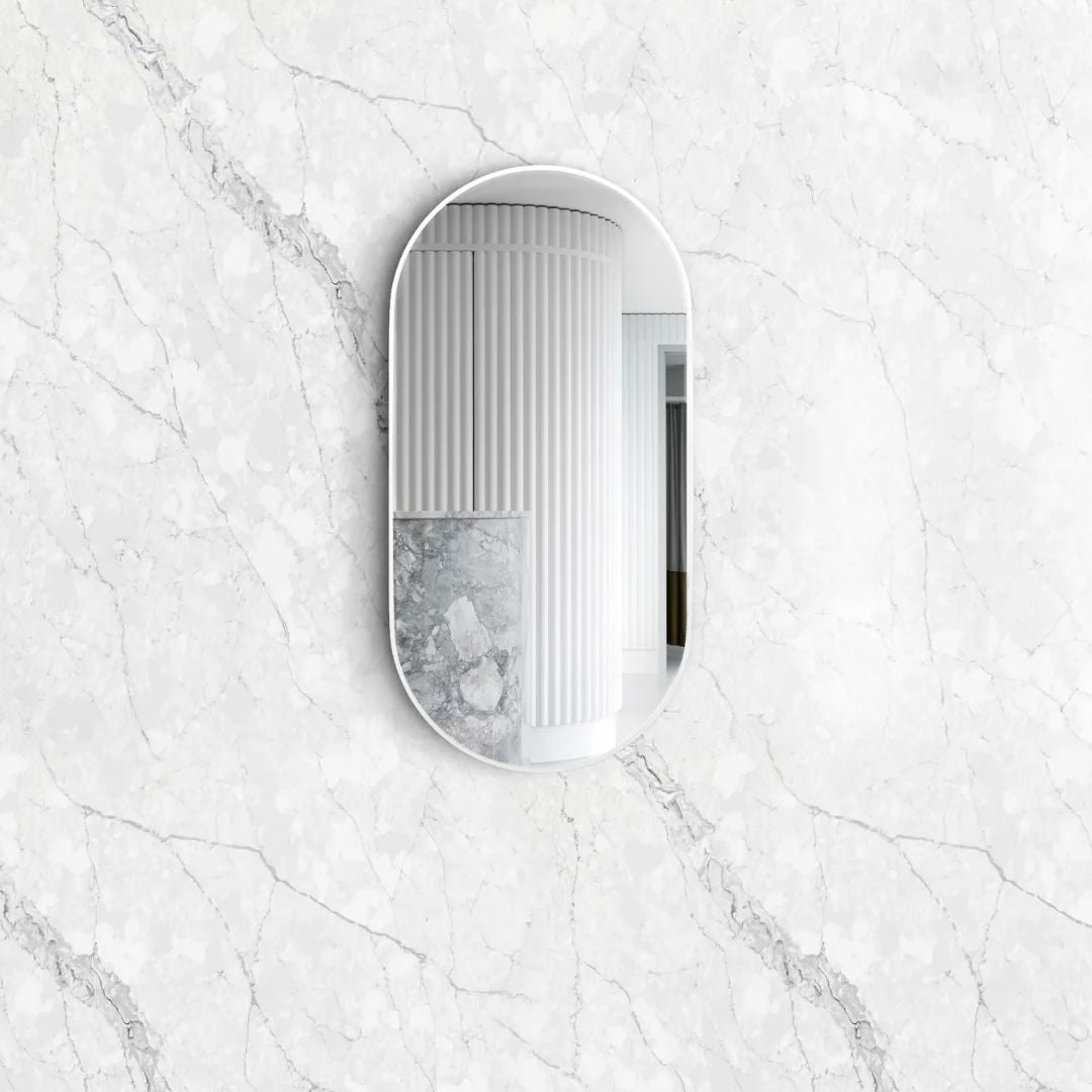 Noosa 900(H)x450(W) White Metal Frame Mirror