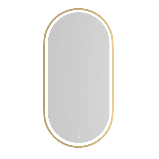 LED Noosa 900(H)x450(W) Gold Metal Frame Mirror